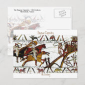 La Tapisserie de Bayeux a6 Carte postale (Devant / Derrière)