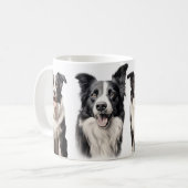 La tasse à café de l'amant de Collie Border (Devant gauche)
