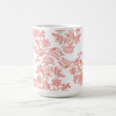 La tasse à café florale toile classique (Centre)