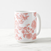 La tasse à café florale toile classique (Devant droit)