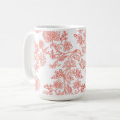 La tasse à café florale toile classique (Devant gauche)