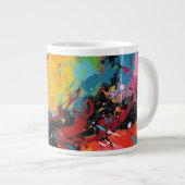 La tasse à design abstrait multicolore (Devant droit)