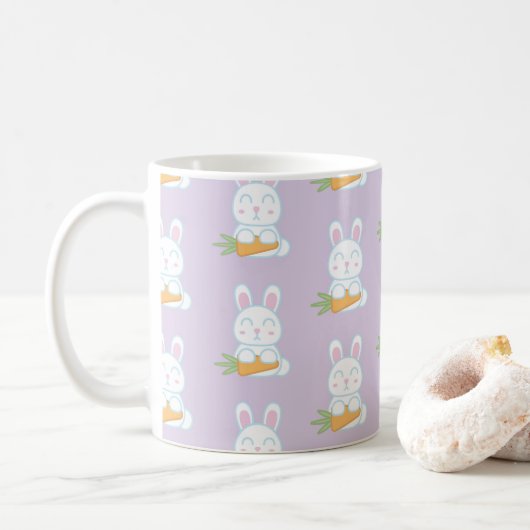 La tasse à motif de lapin (Avec donut)