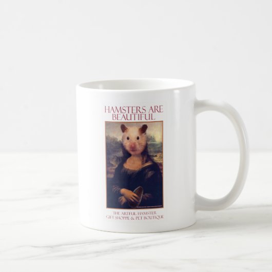 La tasse astucieuse de Mona Lisa de hamster (Droite)