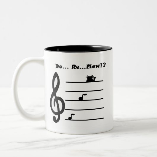 La tasse "… au sujet de… miaulent ? ! " (Gauche)