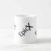 La tasse avec le logo des textes 3 d'EpicX a (Centre)