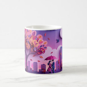 La tasse avec le paysage