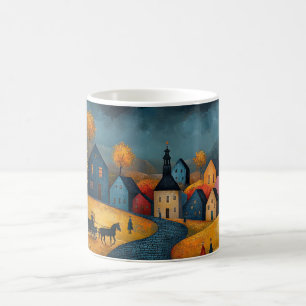 La tasse avec le paysage