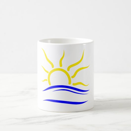 La tasse avec le symbole naturiste (Centre)