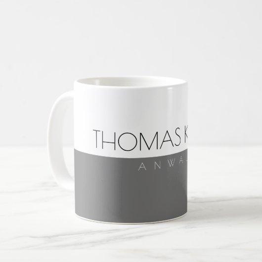 La Tasse Blanche Grise (Devant gauche)
