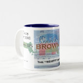 La tasse Brown du collecteur d'élection de Scott (Devant gauche)