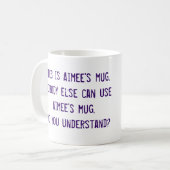 La tasse d'Aimee (Devant gauche)