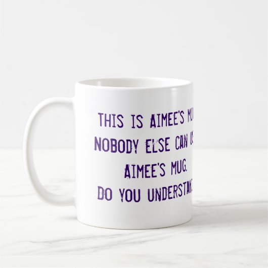 La tasse d'Aimee (Gauche)