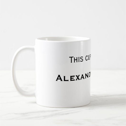 La tasse d'Alex (Gauche)