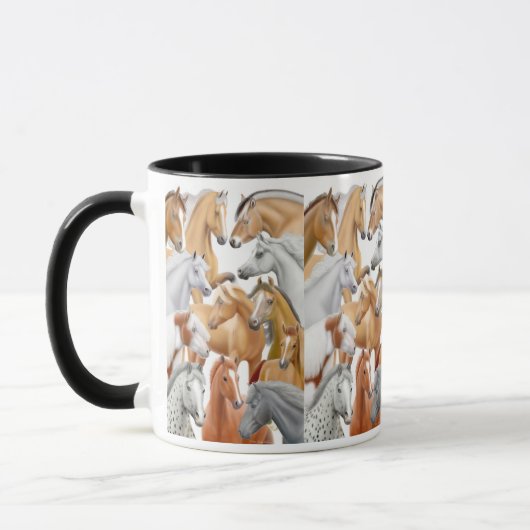 La tasse d'amants de cheval (Gauche)