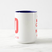 La tasse d'anniversaire avec gardent le thème (Centre)