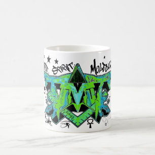 La tasse d'ayahuasca de DMT de molécule d'esprit