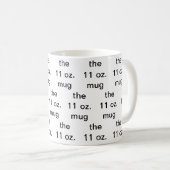 la tasse de 11 oz (Devant droit)
