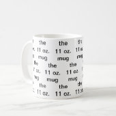 la tasse de 11 oz (Devant gauche)