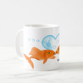 La tasse de baiser de poissons personnalisent la (Devant gauche)