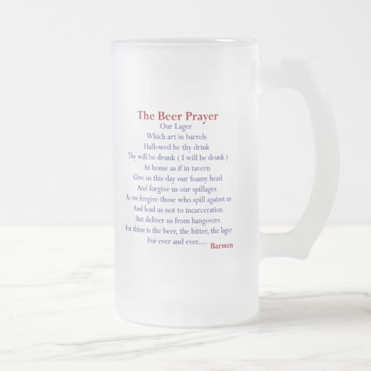 La tasse de bière de prière de bière ! (Droit)