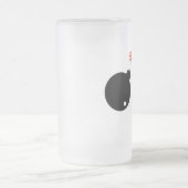 La tasse de bière fâchée de serveur - logo latéral (Centre)