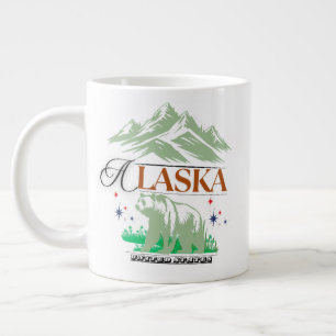 La tasse de café aventure de l'ours d'Alaska