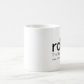 La tasse de café de base de données de robot (Centre)