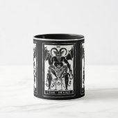 La tasse de café de carte de diable (Centre)