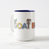 la tasse de café de chèvre, chèvre a cassé le logo (Devant gauche)