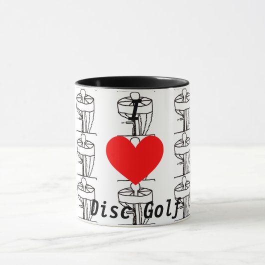 La tasse de café de golf de disque de ♥ d'I (Centre)