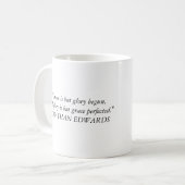 La tasse de café de Jonathan Edwards, "grâce est (Devant gauche)