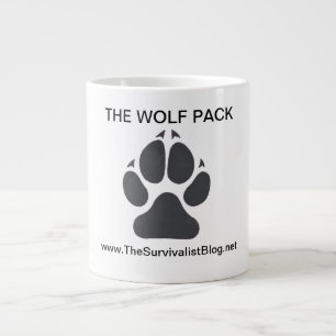 La tasse de café de meute de loups