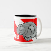 La tasse de café de plongeur de lamantin protègent (Devant droit)