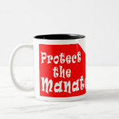 La tasse de café de plongeur de lamantin protègent (Gauche)