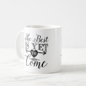 La tasse de café de typographie, le meilleur est (Devant gauche)