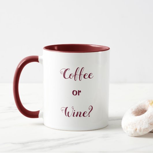 La tasse de café humoristique drôle indique le (Avec donut)