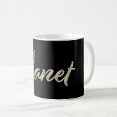 La tasse de café Janet white gold (Devant droit)