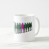 La tasse de café marine rose (Devant droit)