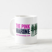 La tasse de café marine rose (Devant gauche)