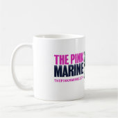 La tasse de café marine rose (Gauche)