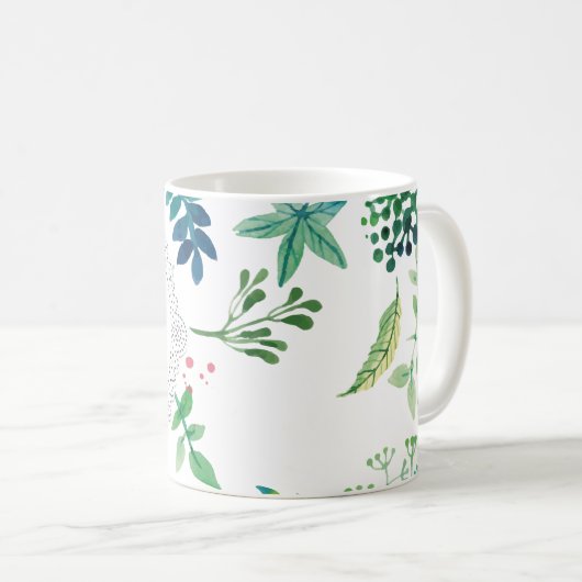 La tasse de café nommée faite sur commande de vert (Devant droit)
