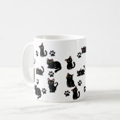 La tasse de chat noir la plus mignonne, un cadeau (Devant gauche)