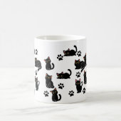 La tasse de chat noir la plus mignonne, un cadeau (Centre)