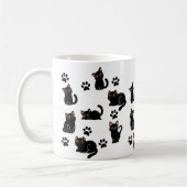 La tasse de chat noir la plus mignonne, un cadeau (Gauche)