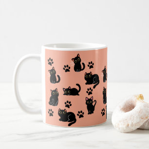 La tasse de chat noir la plus mignonne, un cadeau 
