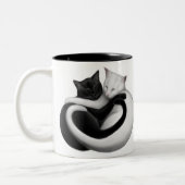 La tasse de chats d'amour (Gauche)