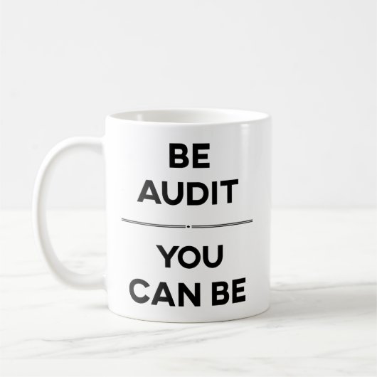 La tasse de comptable, soit audit que vous pouvez (Gauche)