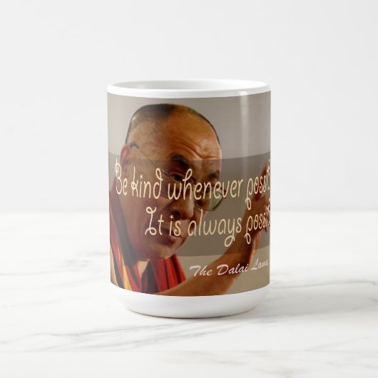 La tasse de Dalai Lama (Centre)