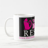 La tasse de délivrance du Meow du chat avec le (Gauche)